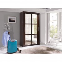 Dulap Haine cu Oglinda - Octav Wenge - Dressing Sifonier - Latime 120 cm