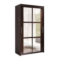 Dulap Haine cu Oglinda - Octav Wenge - Dressing Sifonier - Latime 120 cm
