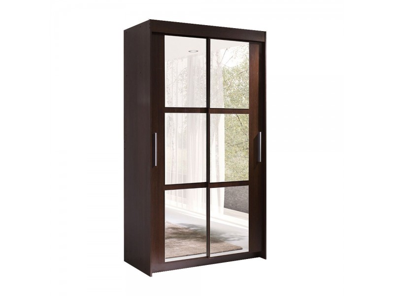 Dulap Haine cu Oglinda - Octav Wenge - Dressing Sifonier - Latime 120 cm