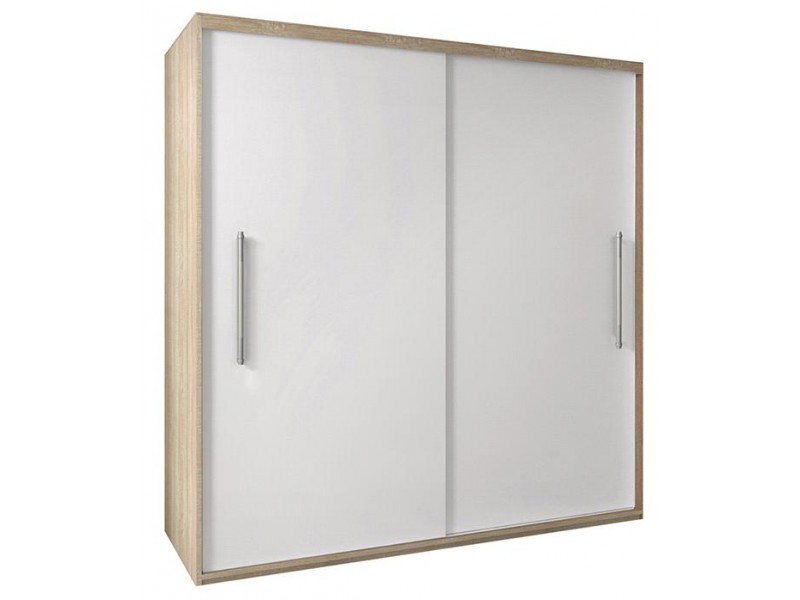 Dulap Haine - Radu Alb-Stejar - Dressing Sifonier - Latime 200 cm