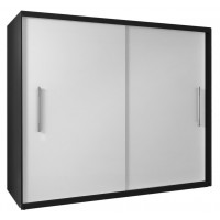 Dulap Haine - Radu Alb-Negru - Dressing Sifonier - Latime 200 cm