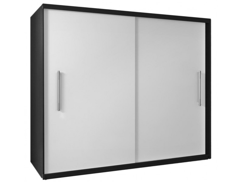 Dulap Haine - Radu Alb-Negru - Dressing Sifonier - Latime 200 cm