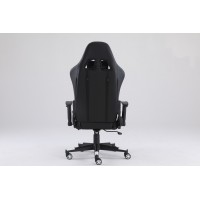 Scaun Gaming Genator V1 - Suport Picioare - Culoare Negru-Alb