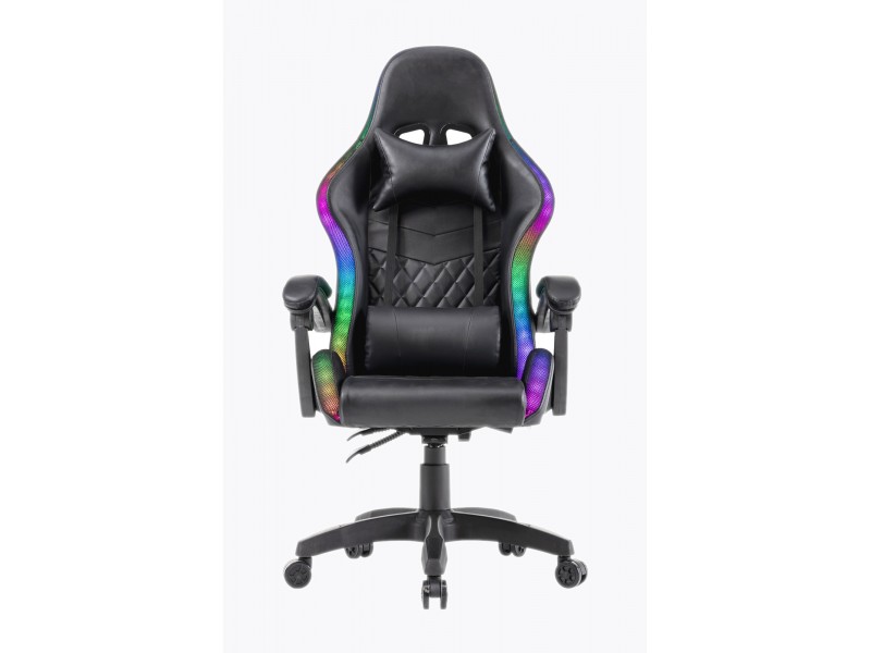 Scaun Gaming SIG 007 RGB - Functie Sezlong si Iluminare LED - Culoare Negru Scaun Gaming SIG 007 RGB - Functie Sezlong si Iluminare LED - Culoare Negru