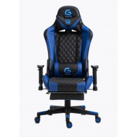 Scaun Gaming SIG 5020 - Functie Sezlong si Suport Picioare - Culoare Negru-Albastru Scaun Gaming SIG 5020 - Functie Sezlong si Suport Picioare - Culoare Negru-Albastru
