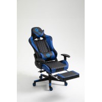 Scaun Gaming SIG 5020 - Functie Sezlong si Suport Picioare - Culoare Negru-Albastru Scaun Gaming SIG 5020 - Functie Sezlong si Suport Picioare - Culoare Negru-Albastru