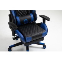 Scaun Gaming SIG 5020 - Functie Sezlong si Suport Picioare - Culoare Negru-Albastru Scaun Gaming SIG 5020 - Functie Sezlong si Suport Picioare - Culoare Negru-Albastru