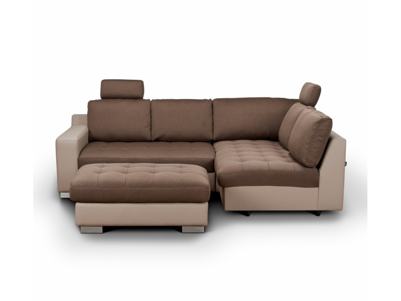 Canapea Extensibila - Coltar Caro - Culoare Maro-Crem Canapea Extensibila - Coltar Caro - Culoare Maro-Crem