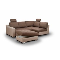 Canapea Extensibila - Coltar Caro - Culoare Maro-Crem Canapea Extensibila - Coltar Caro - Culoare Maro-Crem