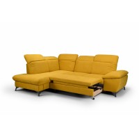Canapea Extensibila - Coltar Lara - Culoare Galben