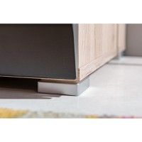 Biblioteca Clif - Culoare Grafit Stejar - Mobila Living-Sufragerie
