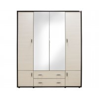 Dulap Haine cu Oglinda - Torino Brad - Dressing Sifonier - Latime 165 cm