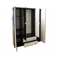 Dulap Haine cu Oglinda - Torino Brad - Dressing Sifonier - Latime 165 cm