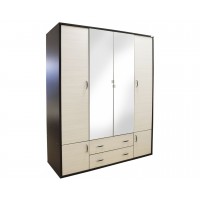 Dulap Haine cu Oglinda - Torino Brad - Dressing Sifonier - Latime 165 cm