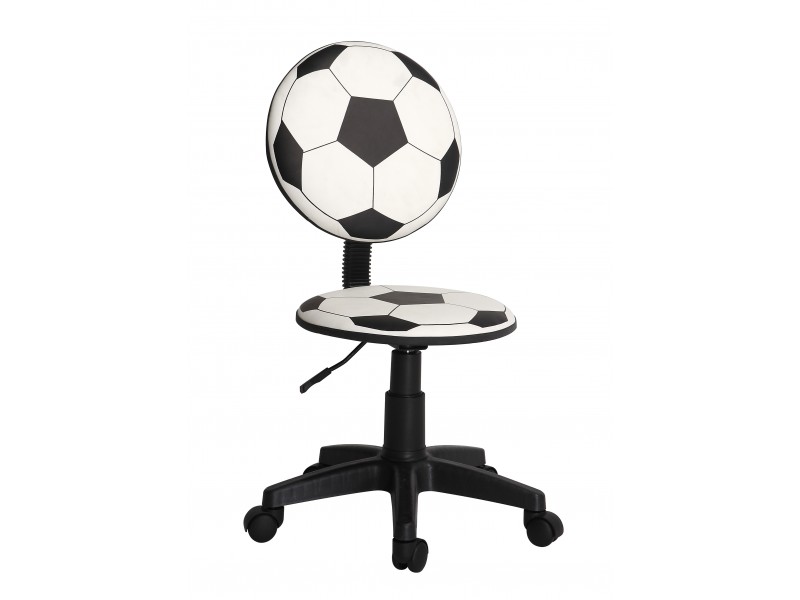 Scaun Birou Copii - US88 Football - Culoare Alb-Negru