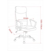 Scaun Birou Directorial - Danas - Culoare Rosu Scaun Birou Directorial - Danas - Culoare Rosu