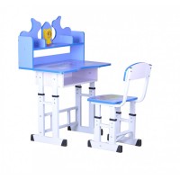 Set Birou Copii Albastru - Ajustabil pe Inaltime