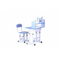 Set Birou Copii Albastru - Ajustabil pe Inaltime