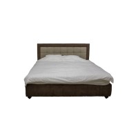 Set Mobila Dormitor Afrodita - Culoare Wenge-Alb - Pat 160x190 cm + Sifonier + Comoda + Noptiere